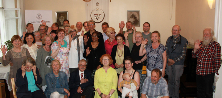 Theosophical Society - Tim and Lily Boyd with Members of &nbsp;the Helsinki Lodge