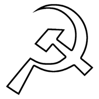 Theosophical Society - The Soviet hammer and&nbsp; sickle. Conventionally it refers to&nbsp; the combined power of the workers (represented by the hammer) and&nbsp; the peasants (represented by&nbsp; the sickle.