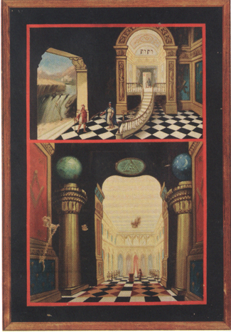 Theosophical Society - Fig. 2:&nbsp; A tracing board for the Second Degree